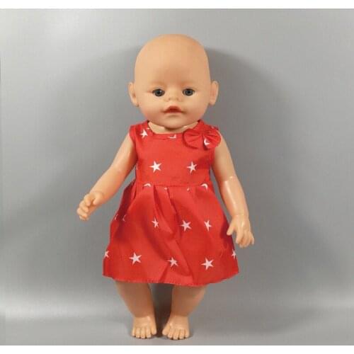 Doll Dress Fit For 43cm Baby Doll 17inch Babies Reborn Doll Clothes And Accessories 045
