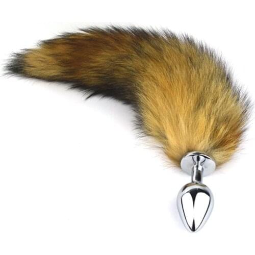 3 size Metal Anal Toys Fox Tail Anal Plug Erotic Toys Butt Plug for Women Men Sex Anal Toys Wearing Outdoor All Day Beginner