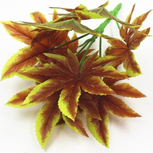New Arrival Plastic Anise leaf plant 9 leaves artificial fake plant for home decoration
