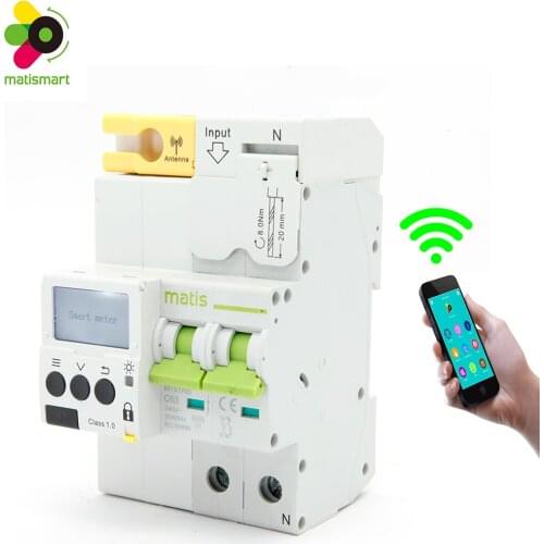 Matis single phase 40a wifi circuit breaker remote control