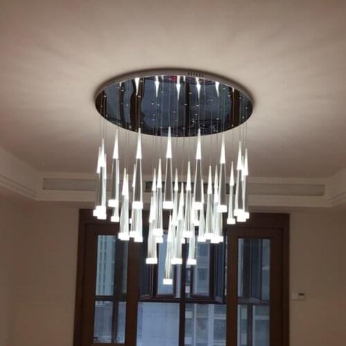 Rain Drop Lighting Pendant Lights Fixtures for Dining Room Shower Rain Pendant Lamp Stair Bar Droplight LED Lamp hanging Light