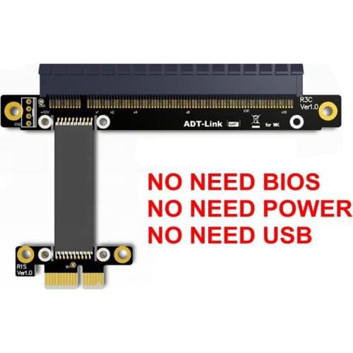 Riser PCI-E 3.0 1x To 16x PCIe x16 x1 pci express Riser mining graphics card extension cable PCI-Express Gen3 8Gbps Low-energy