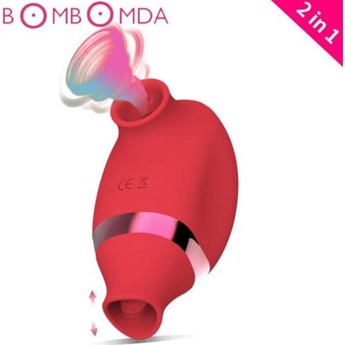 Sucking Vibrator Licking Clitoris Vibrators for Woman Sex Toys Oral Blowjob Orgasm Vaginal Anal Dildo Masturbator for Adults