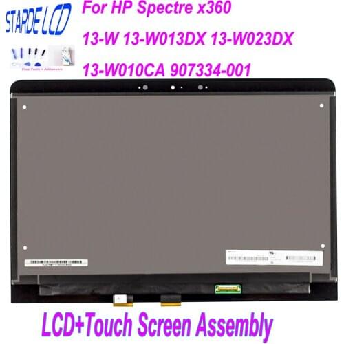 STARDE LCD 13.3'' For HP Spectre x360 13-W 13-W013DX 13-W023DX 13-W010CA 907334-001 LCD Display Touch Screen Digitizer Assembly