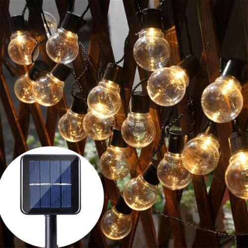 Solar Globe 10/20/30 LED Ball String Lights Solar Power Backyard Patio Holiday Christmas Light for Home Garden Party Decorations