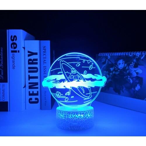 The Last Airbender Aang 3D LED White Base Lamp for Home Decor Birthday Gift LED Night Light Avatar Bedroom Anime Decor Light