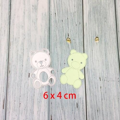 Bear cutting die new 2019 card paper embossing scrapbooking craft diy photo album cutting dies
