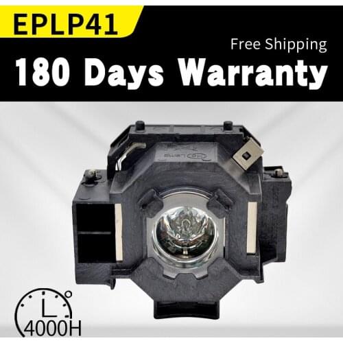 Replacement ELPLP41 Projector Lamp V13H010L41 bulb for S5 S6 S6+S52 S62 X5 X6 X52 X62 EX30 EX50 TW420 W6 77C EMP-H283A