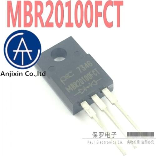 10pcs 100% orginal and new Schottky diode MBR20100FCT MBR20100 TO-220F in stock