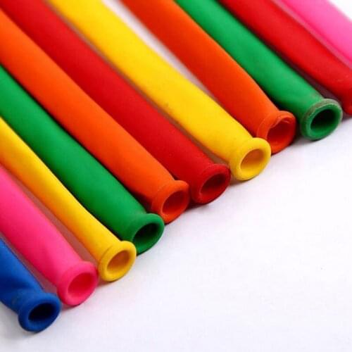 100pcs Colorful Long Balloon Clown Modelling Balloons Children Toys Wedding Decoration STTA889