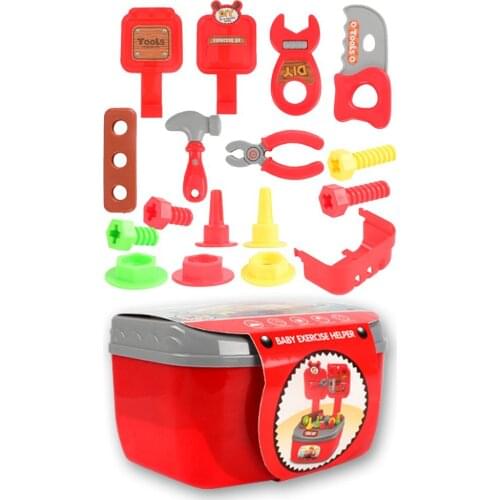 22pcs Simulated Repair Toolbox Drill Screwdriver Disassembly Children Puzzle Toy Develop Intelligence Endless Happiness