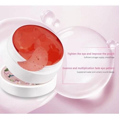 60pcs Green Collagen Eye Mask Eye Patches for Dark Circle Hydrating Eye Pad Anti-Wrinkles Nourishing Eye Gel Patch Under Eye