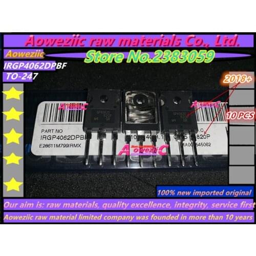 Aoweziic 2018+ 100% new imported original IRGP4062DPBF IRGP4062D GP4062D O-247 Transistor IGBT 600V 48A