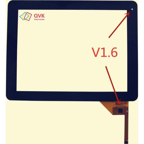 Black touch screen P/N YTG-P97002-F1 V1.6 V1.5 Capacitive touch screen panel repair replacement parts free shipping