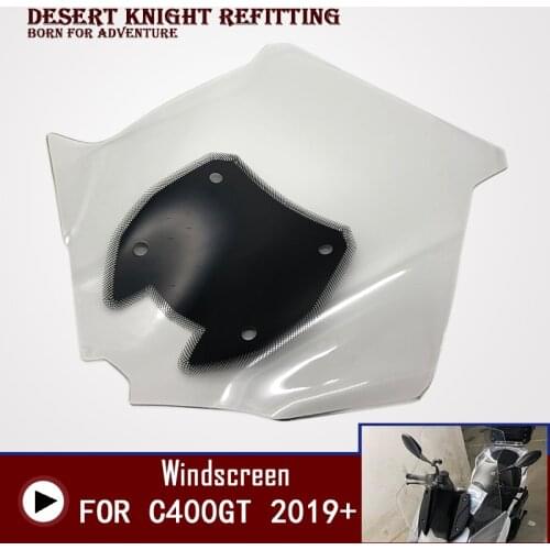 For BMW C400GT 2019 2020 Motorcycle Windscreen Windshield Deflector Protector Wind Screen