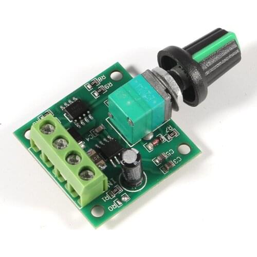 DC 1.8V 3V 5V 6V 12V 2A PWM Motor 1803BK PWM Adjustable Drive Module Speed Controller Low Voltage Motor Speed Control Switch