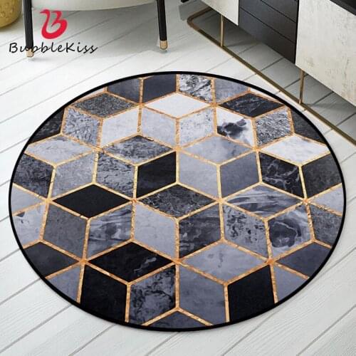 Bubble Kiss Round Rug Nordic Style Geometric Carpet Customized Modern Living Room Carpets Home Decor Floor Mat Bedroom Area Rugs