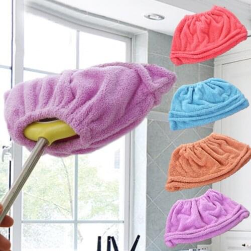 Multi Function Coral Velvet Broom Cover Cloth Floor Mop with Reusable Microfiber Absorbent Mop For Household Cleaning