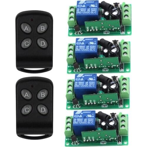 1CH RF Wireless Remote Control Switch System Receiver +Transmitter, 315 /433MHZ Manual Button Limit Switch