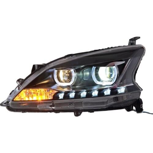 Goodmolds wholesales factory manufacturer led head lamp 2013-2015 headlight for nissan sylphy