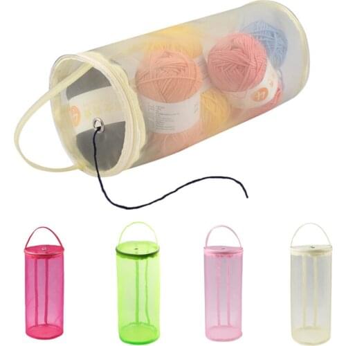 Empty Mesh Storage Bag Large Hollow Knitting Yarn Crochet Hook Needles Organizer DIY Crocheting Tools Accessories Packet Bag
