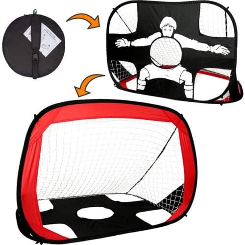 Soccer Goal Net Hockey Mesh with Travel Carry Bag Pop Up Football Goal Nets for Beach Playground Kids Sport Soccer Training Nets
