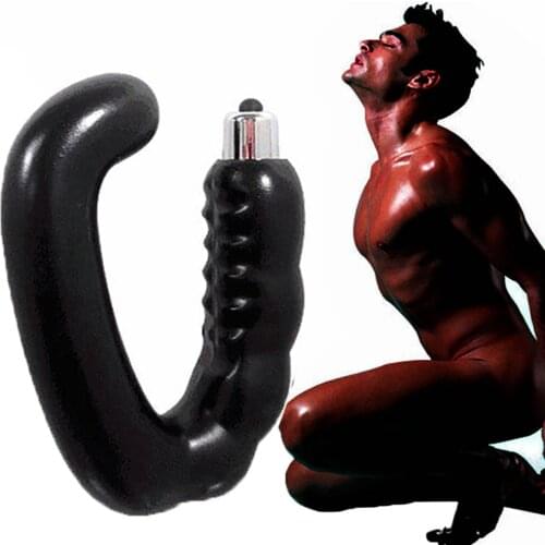 Silicone Prostate Stimulator Stroking Shaft Beads Clitoris Vibrator Massage Masturbation Vibrating bullet adult Sex Toys for man