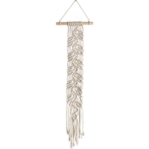 Nordic Macrame Hand Woven Tapestry Boho Wall Hanging Room Ornaments Crafts Decor 85AC