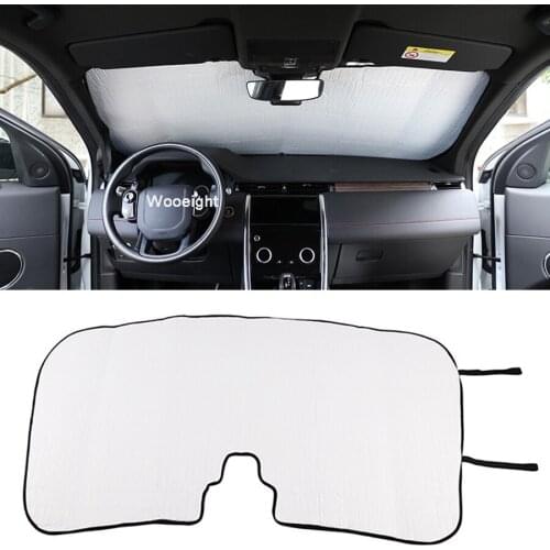 Wooeight 1Pc Aluminum Foil Car Front Window Sunshade Windshield Cover Fit for Land Rover Discovery Sport 2020 Sun Block Shields