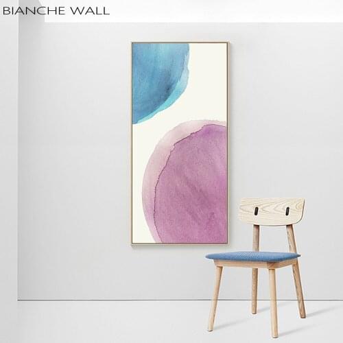 Modern Minimalistic Nordic Abstract Art Watercolor Geometric Poster Print Canvas Painting Picture Living Room Home Decoration