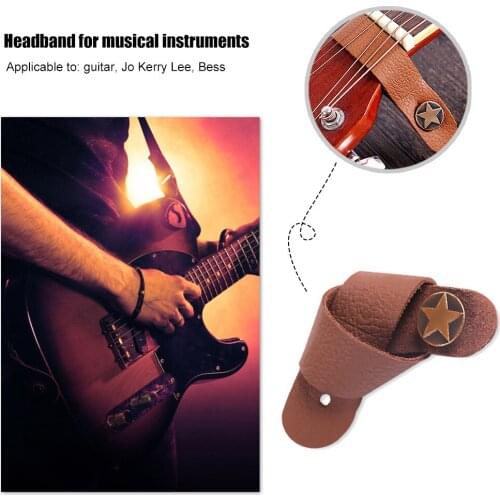 Trainer Practice Tools Accessories Part Vintage Genuine Leather Electric Guitar Strap Belt for Ukulele Bass Accessories