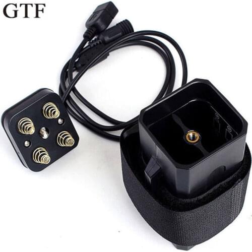 GTF 8.4V Waterproof Battery Pack Case use 4*18650 batteries House Cover For Bicycle Bike Lamp with USB/DC Dual interface