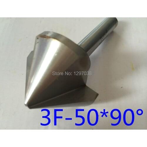 1pcs 50 mm 90 degree 3 Flute HSS chamfer cutter