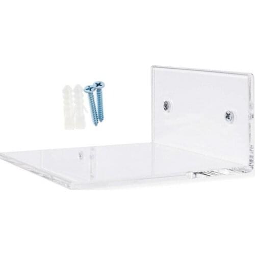 2Pcs/Set Hanging Rack Sturdy Wall-mounted 5mm Acrylic Classic Storage Holder for Bathroom