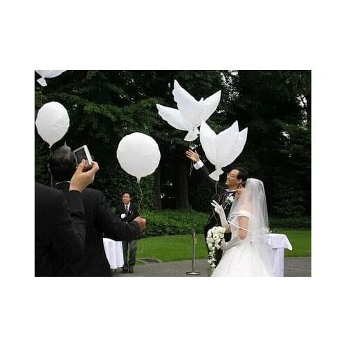 White Dove Balloons Wedding & Even decoration, 100pcs/lot