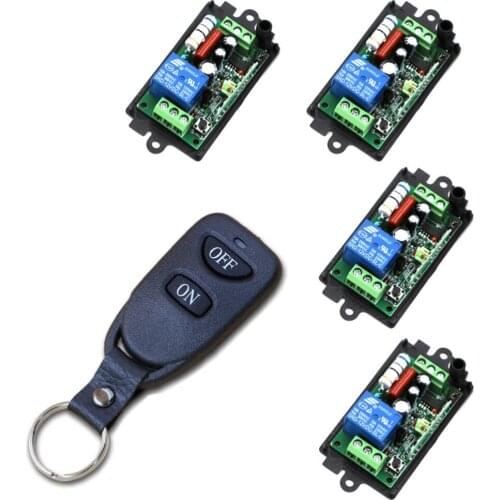Free Shipping AC110V 220V Wireless Remote Control Lighting Switch ON/OFF 1 Channal Relay Switch Receiver Transmitter 2Key