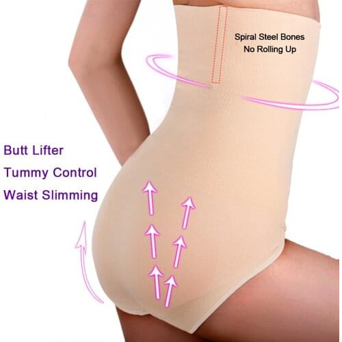 Seamless Women High Waist Slimming Tummy Control Knickers Pant Briefs Shapewear Underwear Body Shaper Lady Corset Butt Lifter