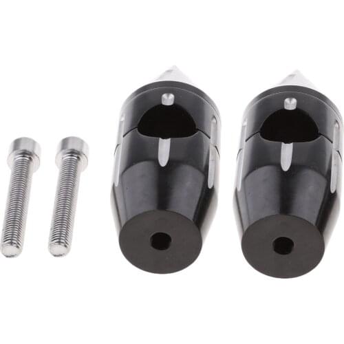 Black Motorcycle 1'' Spike Handlebar Risers for Kawasaki Vulcan 900 Classic