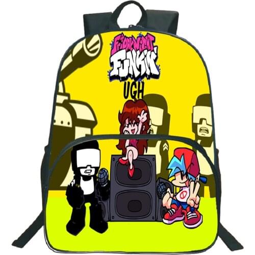 Students Friday Night Funkin Backpack Children Zipper Rucksack Teenager Boys Bagpacks Mochila 3D Fnf Game School Bags Travel Bag