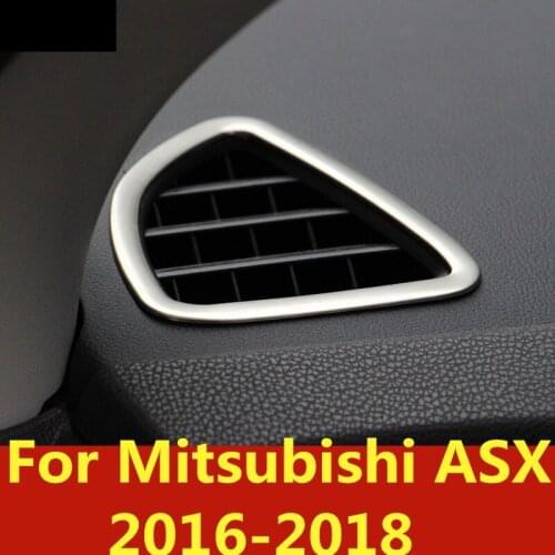 For Mitsubishi ASX 2016-2018 Side outlet outlet cover decorative side vent sticker car vent cover Panel frame Patch accessories