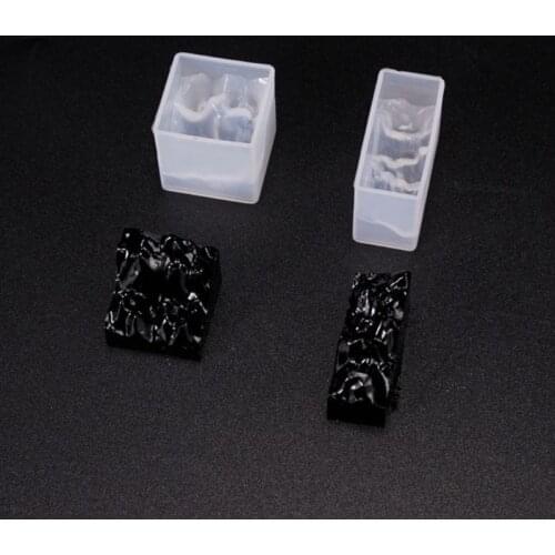 Double-sided Mountain Mold UV Crystal Epoxy DIY Handmade High Mirror Silicone Pendant Molds Jewelry Making Crafts E56C