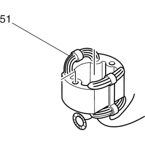 MAKITA 522653-0 220-240V Field Stator for HK1810
