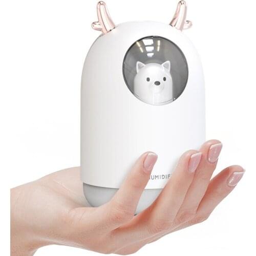 Colorful Cool Mini Humidifier Essential Oil Diffuser Aroma Essential Oil USB Cool 300ml Water Tank 7Color LED light Change