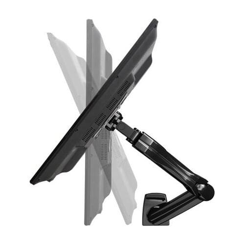 NB F80U Desktop Gas Spring 17-27" LCD LED Monitor Holder Mount Arm with Two USB Ports Full Motion Display Stand Loading 2-6.5kgs