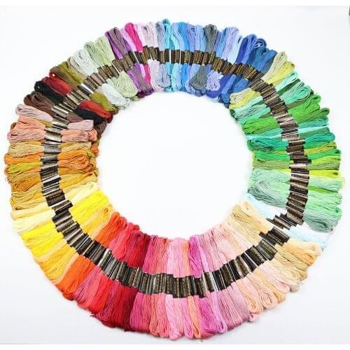 Embroidery Thread 447 Colors Embroidery Floss Cross Stitch Kit Premium Rainbow Embroidery DIY Threads Crafts Cotton Sewing Skein