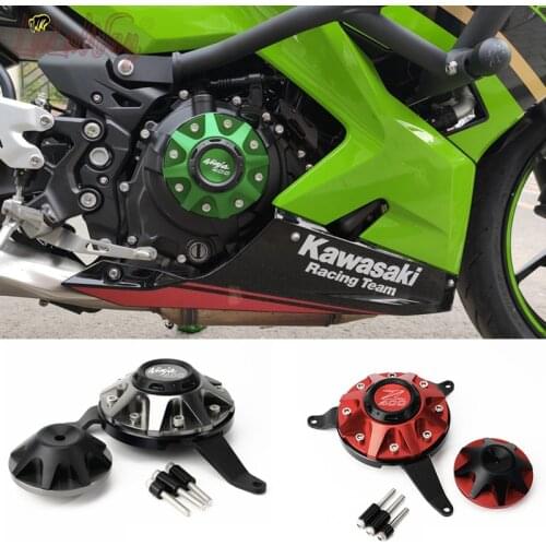One Pair CNC Aluminum For Kawasaki NINJA400 Z400 2018-2020 2021 Motorcycle Engine Fairing Guard Side Stator Case Protector