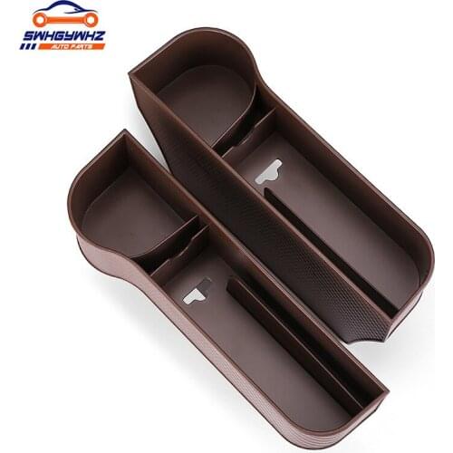 Car Seat Crevice Gaps Storage Box ABS Plastic Auto Drink for Pockets Organizers Stowing Tidying Universal