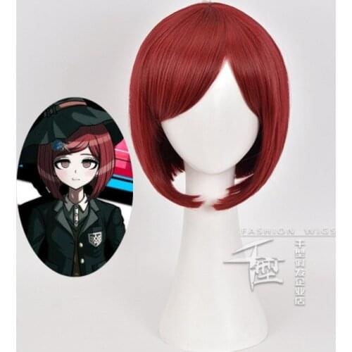 Danganronpa: Yumeno Himiko Cosplay Wigs Mioda Ibuki Playing Short Colorful Long Straight Hair Halloween 1:1 Wigs