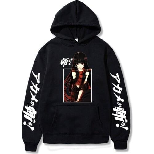 Akame Ga Kill Hot Anime Hoodie Pullover Tops Long Sleeve Hip Hop Man Clothes Night Raid Print Tracksuit Female Mens Pullover