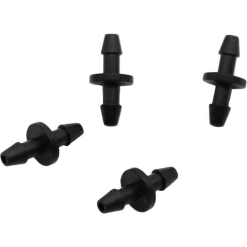 3/5mm Hose Barbed Straight Connector Agricultural Garden Irrigation Hose Fittings Double Barbed Connector 1/8" Hose 50 Pcs